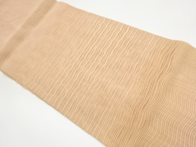 Nagoya obi with a gauze weave and a horizontal tiered pattern